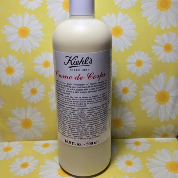 Kiehl's Creme de Corps All-Over Body Moisturizer Lotion wPump 16.9 oz / 500ML